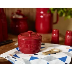 Salzfass 250 ml, Kirsch-Rot, Keramik