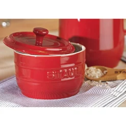 Salzfass 250 ml, Kirsch-Rot, Keramik