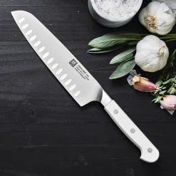 Santokumesser 18 cm, Kullenschliff