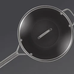 Schmorpfanne mit Glasdeckel 28 cm, Aluminium