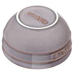 Schüssel 12 cm, rund, Antik-Grau, Keramik
