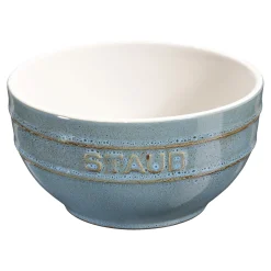 Schüssel 12 cm, rund, Antik-Türkis, Keramik
