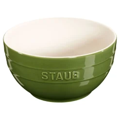 Schüssel 17 cm, rund, Basilikum-Grün, Keramik