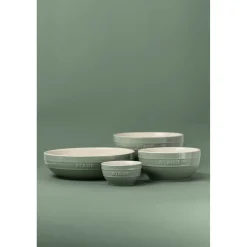 Schüssel 24 cm, rund, Eukalyptus, Keramik