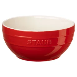 Schüssel 18 cm, rund, Kirsch-Rot, Keramik