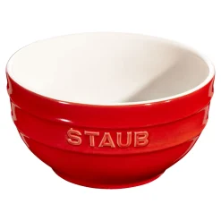 Schüssel 14 cm, rund, Kirsch-Rot, Keramik