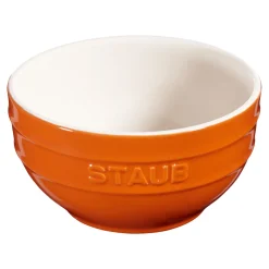 Schüssel 14 cm, rund, Orange, Keramik