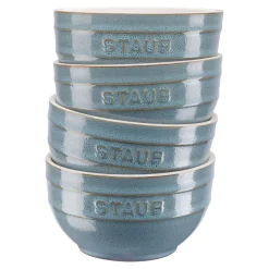 Schüssel Set 14 cm / 4-tlg, Antik-Türkis, Keramik