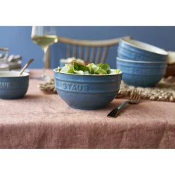 Schüssel Set 14 cm / 4-tlg, Antik-Türkis, Keramik