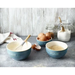 Schüssel Set 14 cm / 4-tlg, Antik-Türkis, Keramik