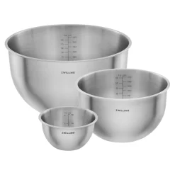 Schüssel Set S/M/L / 3-tlg, Edelstahl, Silber