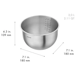 Schüssel Set S/M/L / 3-tlg, Edelstahl, Silber