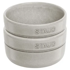 Schüsselset, 2-tlg. / 10 cm, Weisser Trüffel, Keramik