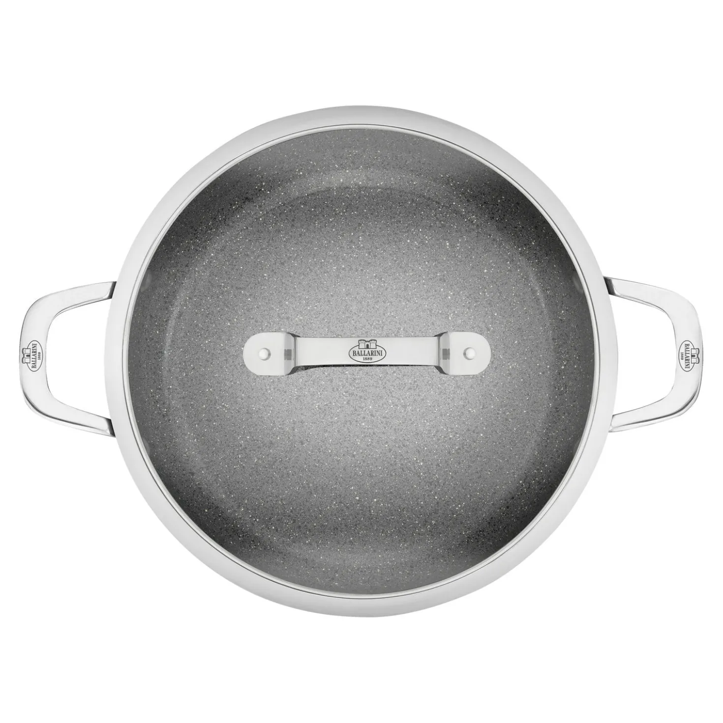 Servierpfanne mit Deckel, 28 cm, Aluminium, Titanverstärkte keramische Antihaftbeschichtung
