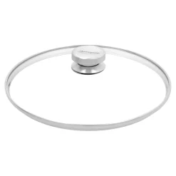 Servierpfanne mit Glasdeckel 24 cm, 18/10 Edelstahl
