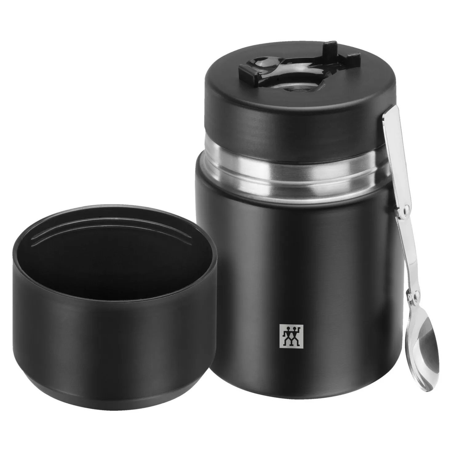 Speisegefäß, 700 ml, Edelstahl, Schwarz