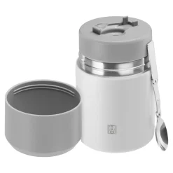 Speisegefäß, 700 ml, Edelstahl, Weiß-grau