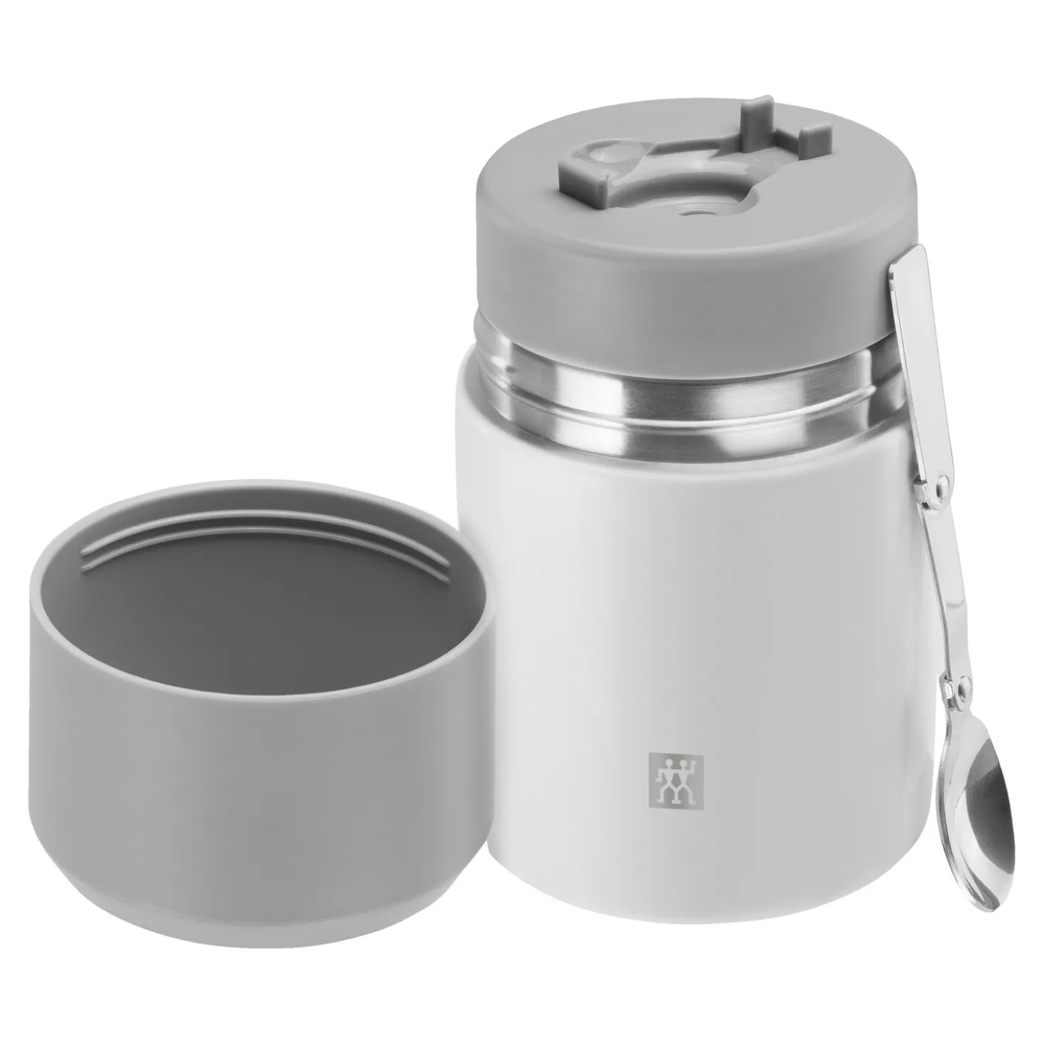 Speisegefäß, 700 ml, Edelstahl, Weiß-grau