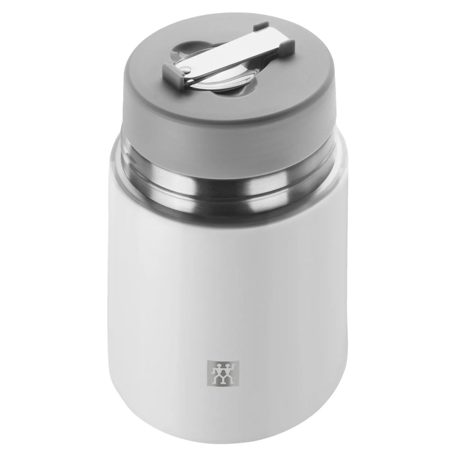 Speisegefäß, 700 ml, Edelstahl, Weiß-grau