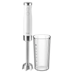 Stabmixer, DC Motor, Silber-Weiß