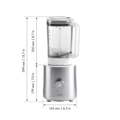 Standmixer Universal, AC Motor, Silber