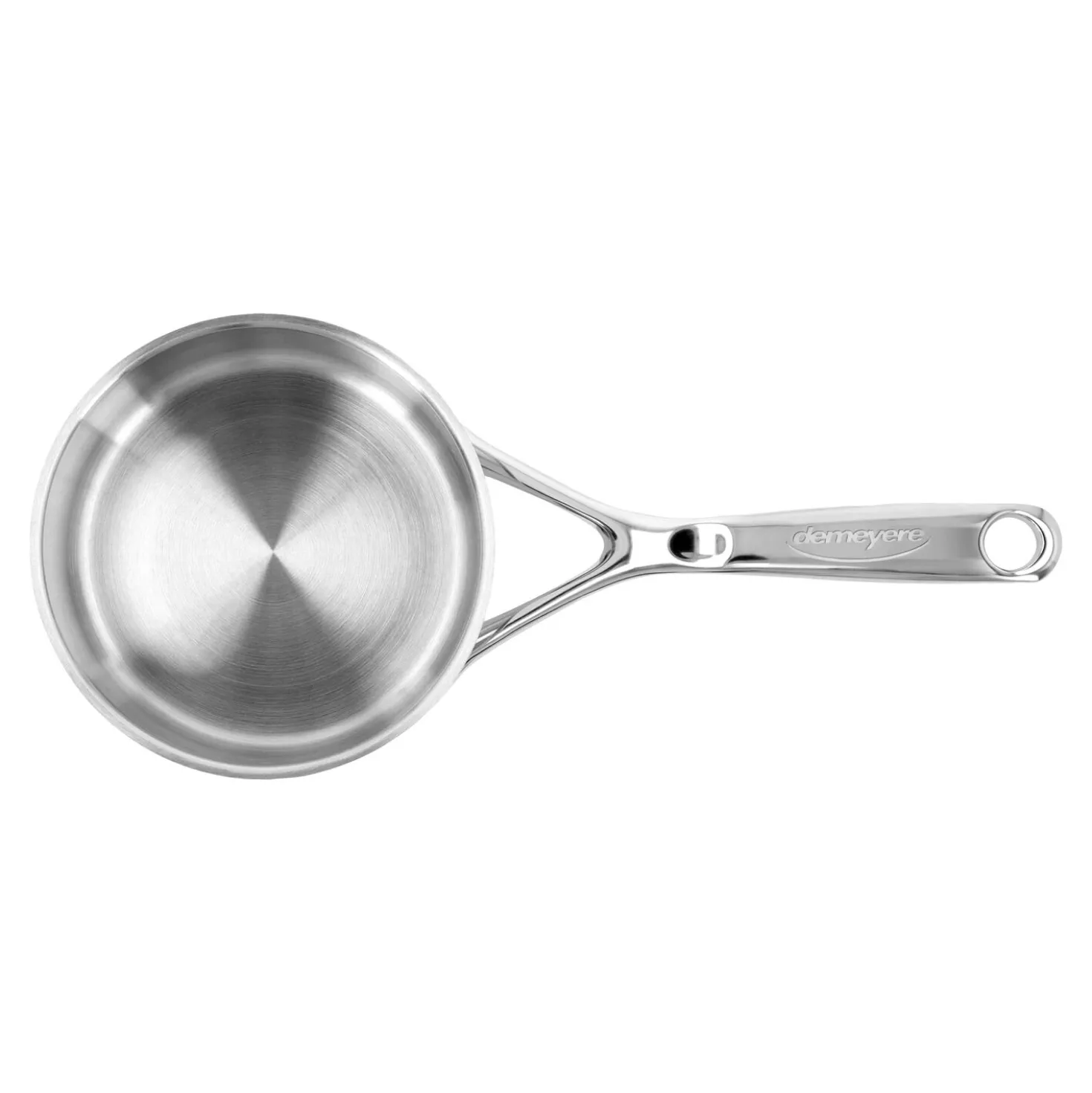 Stieltopf mit Deckel 14 cm, 18/10 Edelstahl, Silber