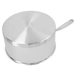 Stieltopf mit Deckel 20 cm, 18/10 Edelstahl, Silber