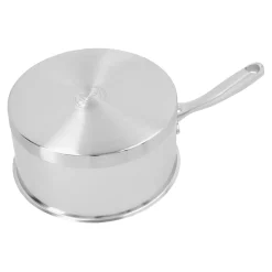 Stieltopf mit Deckel 16 cm, 18/10 Edelstahl, Silber
