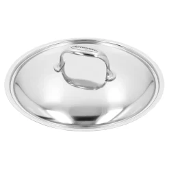 Stieltopf mit Deckel, niedrig 24 cm, 18/10 Edelstahl