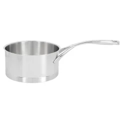 Stieltopf ohne Deckel 16 cm, 18/10 Edelstahl, Silber