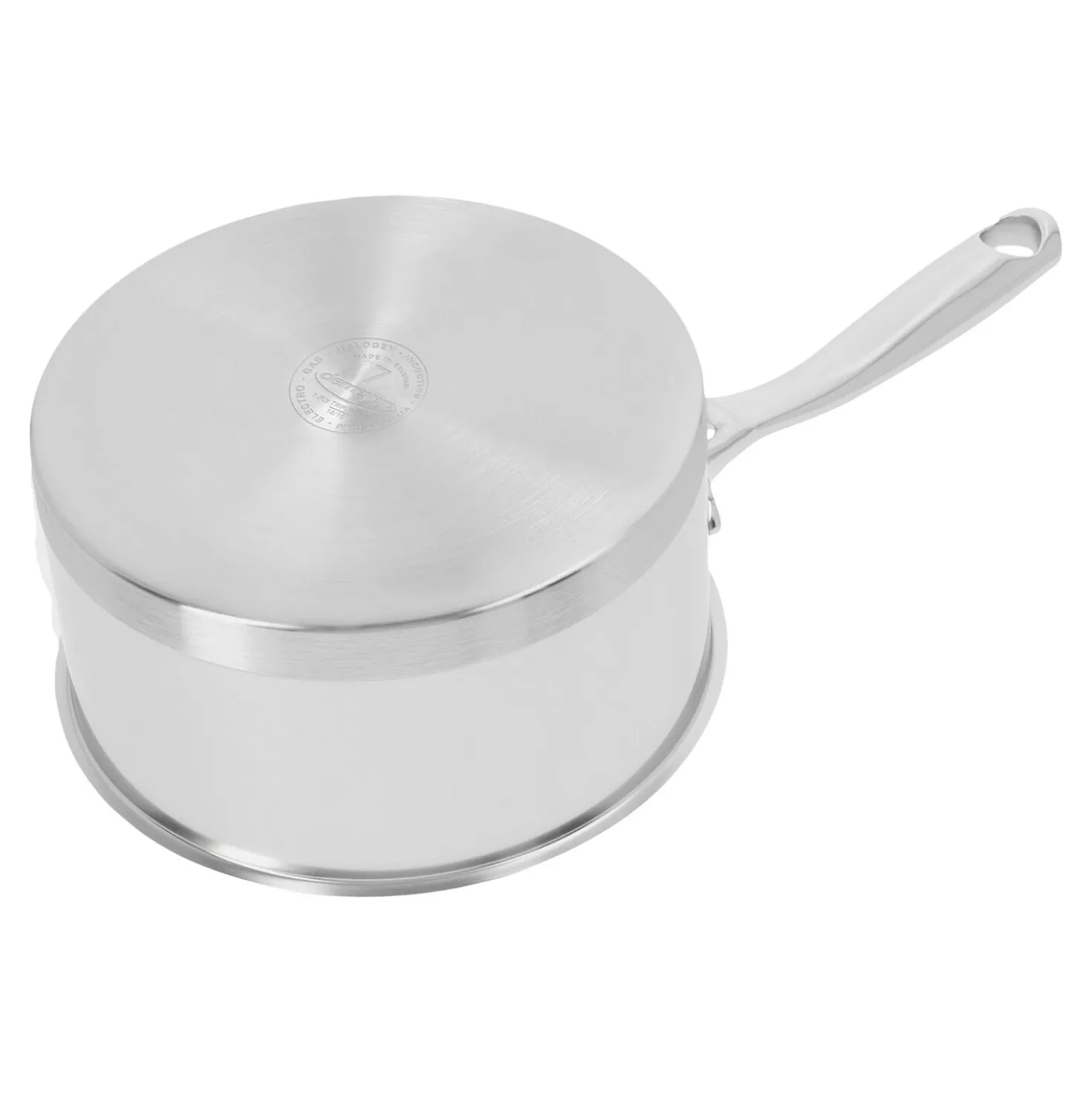 Stieltopf ohne Deckel 16 cm, 18/10 Edelstahl, Silber