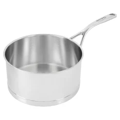 Stieltopf ohne Deckel 20 cm, 18/10 Edelstahl, Silber
