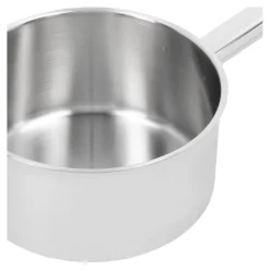 Stieltopf ohne Deckel 16 cm, 18/10 Edelstahl, Silber