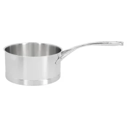 Stieltopf ohne Deckel 18 cm, 18/10 Edelstahl, Silber