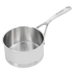 Stieltopf ohne Deckel 14 cm, 18/10 Edelstahl, Silber