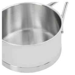 Stieltopf ohne Deckel 14 cm, 18/10 Edelstahl, Silber