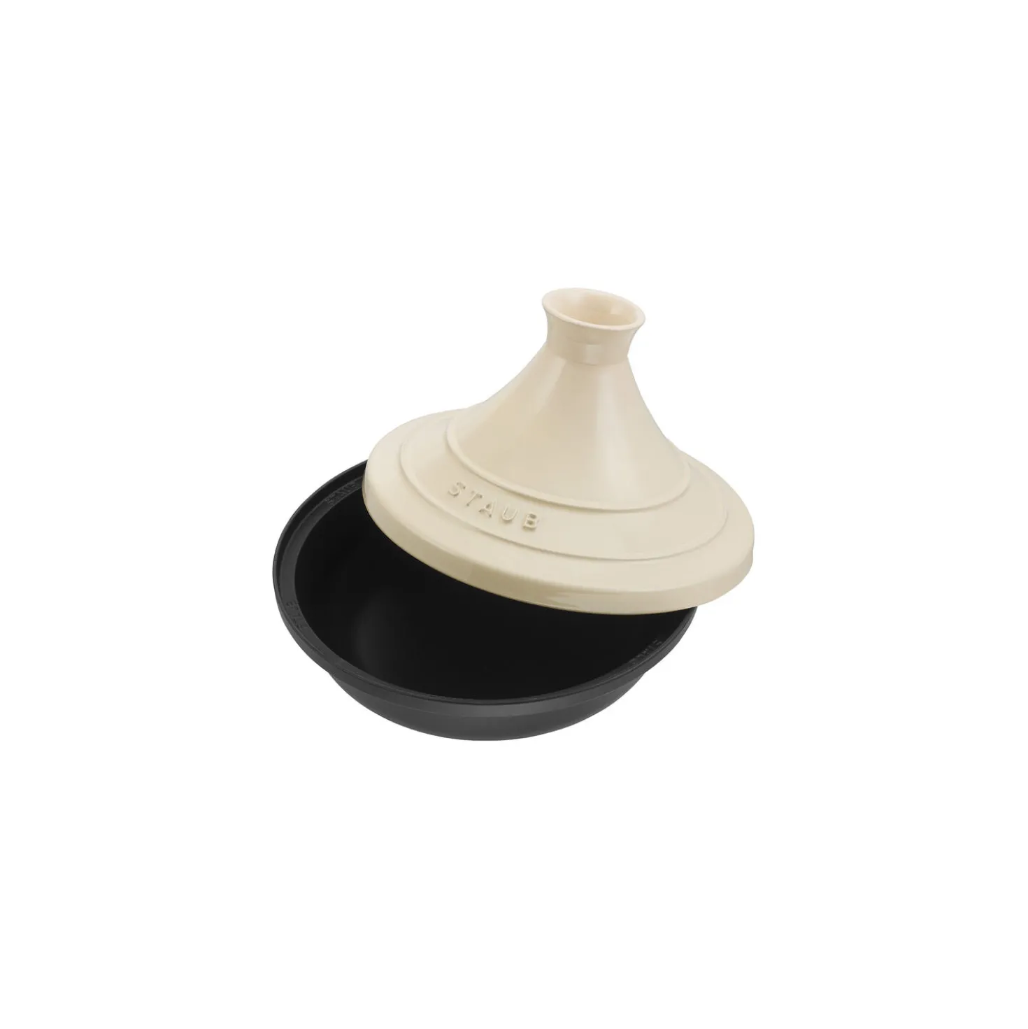 Tajine 20 cm, rund, Cream, Gusseisen