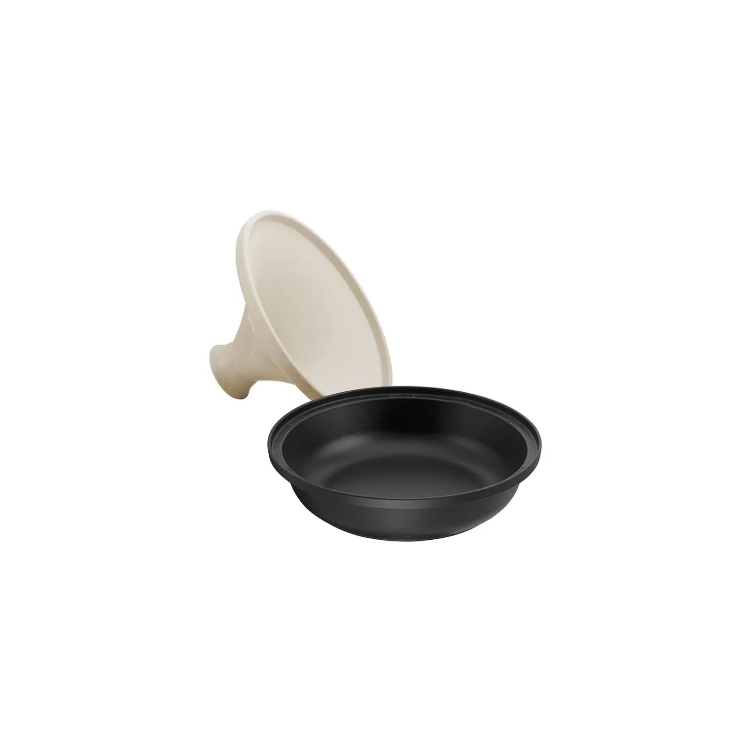 Tajine 20 cm, rund, Cream, Gusseisen