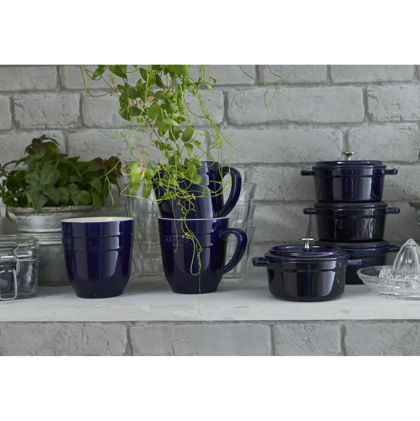 Tasse 350 ml, Dunkelblau, Keramik