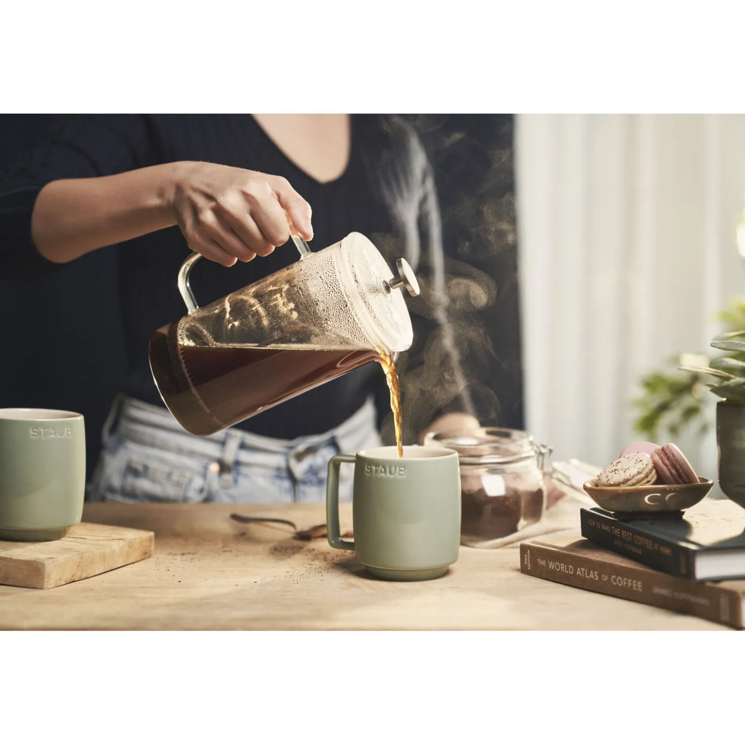 Tasse 350 ml, Eukalyptus, Keramik