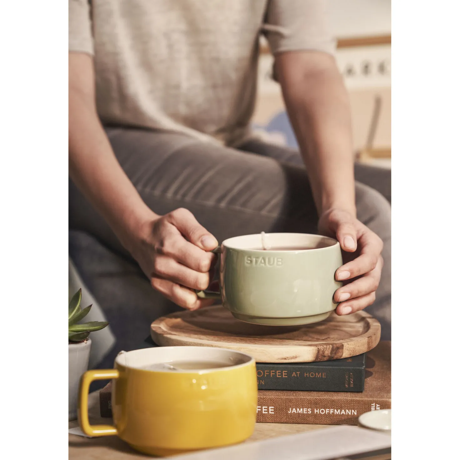 Tasse 500 ml, Eukalyptus, Keramik