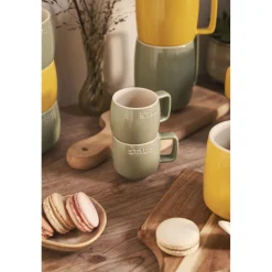 Tasse 100 ml, Eukalyptus, Keramik