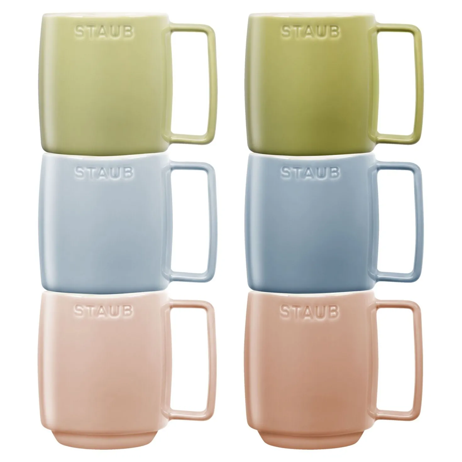Tassenset Macaron 350 ml / 6-tlg