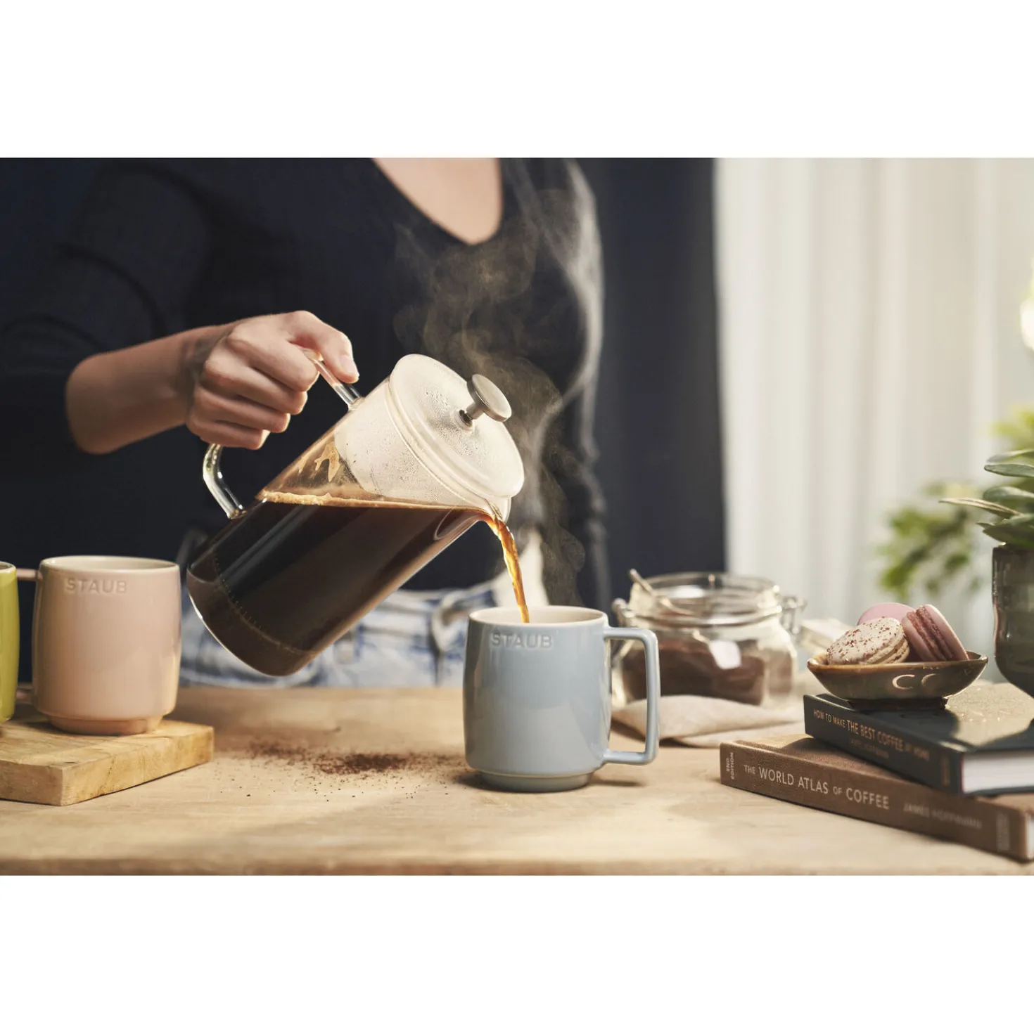 Tassenset Macaron 350 ml / 6-tlg