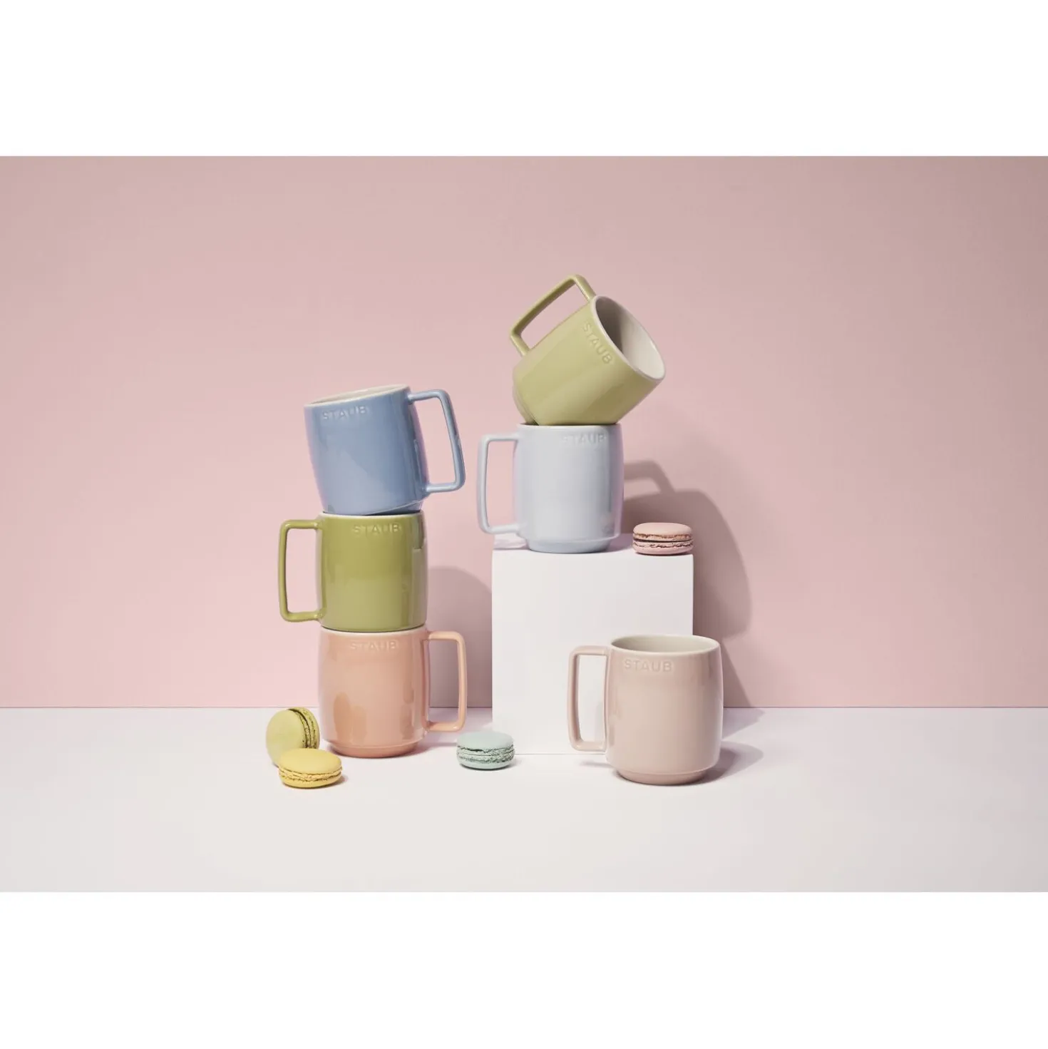 Tassenset Macaron 350 ml / 6-tlg