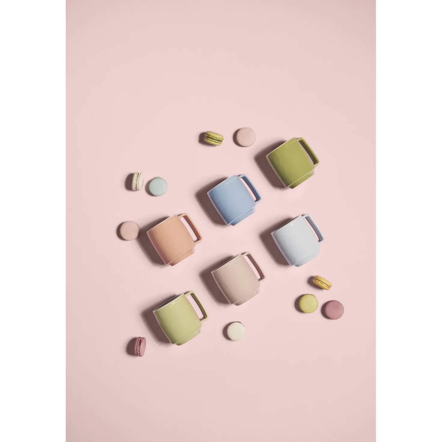 Tassenset Macaron 350 ml / 6-tlg