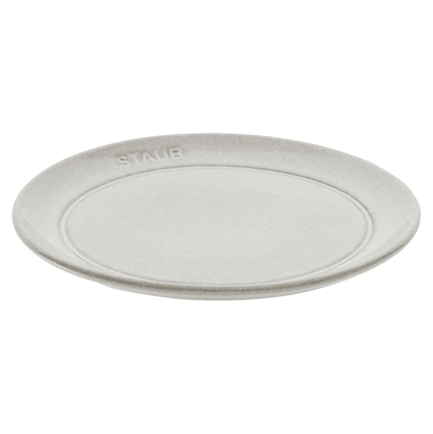 Teller flach 15 cm, rund, Weisser Trüffel, Keramik