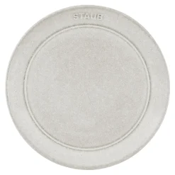 Teller flach 15 cm, rund, Weisser Trüffel, Keramik