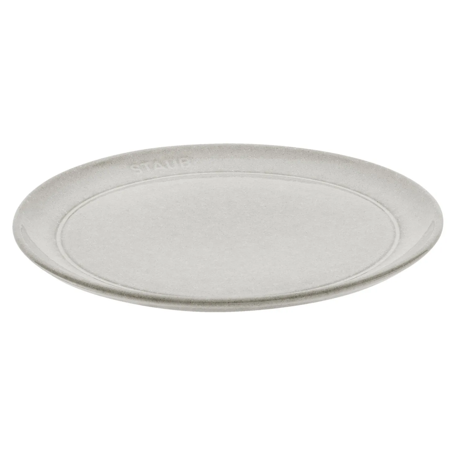 Teller flach 20 cm, rund, Weisser Trüffel, Keramik