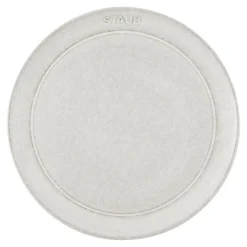Teller flach 20 cm, rund, Weisser Trüffel, Keramik
